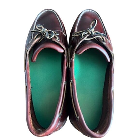 Timberland Men’s sz 13W 2 Eye Boat Shoe in Wine Color main image 12